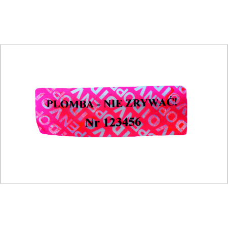 Plomba OPEN VOID czerwona  60x20 mm