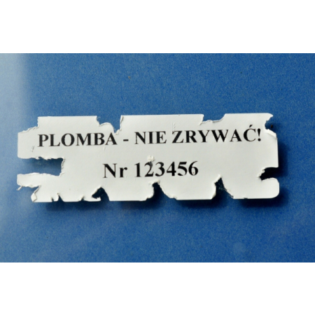 Plomba krusząca biała 60x20 mm