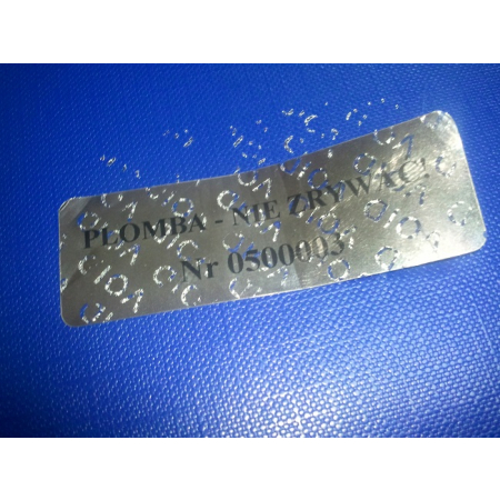 Plomba srebrny Void 60x20 mm połysk